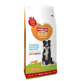 12 + 3 kg gratis! Smølke Adult, karma sucha, 15 kg - Medium Dog Food