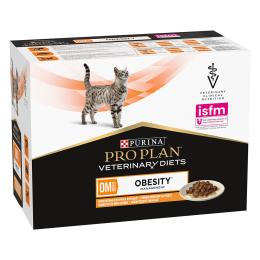PURINA PRO PLAN Veterinary Diets Feline OM ST/OX Obesity Management, kurczak - 2 x 10 x 85 g