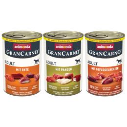 Megapakiet animonda GranCarno Original Adult, 24 x 400 g - Pakiet mieszany II (3 smaki)