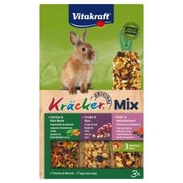 Vitakraft krakersy dla królików miniaturek Trio-Mix - 1 x 3 szt. (warzywa, winogrona, owoce leśne)