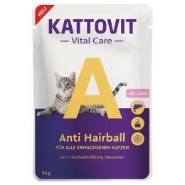 Kattovit Vital Care Anti Hairball z łososiem - 12 x 85 g