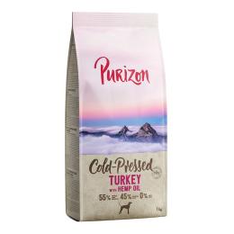 Purizon Coldpressed, indyk z olejem konopnym - 4 x 1 kg