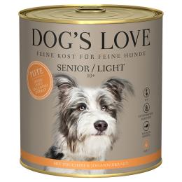 Dog´s Love Senior/Light, indyk - 12 x 800 g