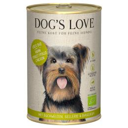 Dog´s Love Bio, 6 x 400 g - Biokurczak