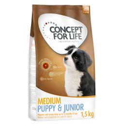 Concept for Life Medium Puppy & Junior - 4 x 1,5 kg
