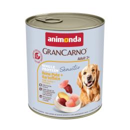Megapakiet animonda GranCarno Adult Sensitive, 24 x 800 g - Indyk  i ziemniaki