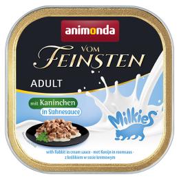 Megapakiet animonda Vom Feinsten Adult Milkies w sosie, 32 x 100 g - Królik w sosie śmietanowym