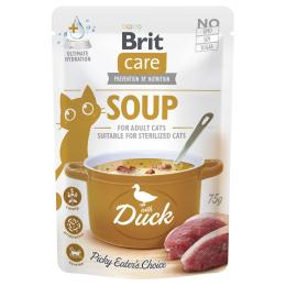 Korzystny pakiet Brit Care zupa dla kotów, 30 x 75 g - Kaczka