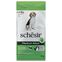 Schesir Dog Medium Adult, jagnięcina - 12 kg