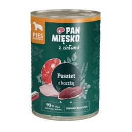 Pan Mięsko Dog, 12 x 400 g - Pasztet z kaczką