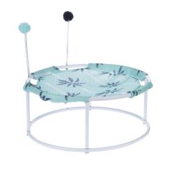 TIAKI leżak palmowy z pomponami - Ø 45 x wys. 19 cm