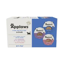 Pakiet próbny Applaws Cat Pot, 8 x 60 g - Wariacje rybne