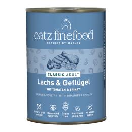 Korzystny pakiet catz finefood, 12 x 400 g - Łosoś z drobiem