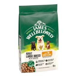 James Wellbeloved Adult Large Breed Dog Hypoallergenic, indyk i ryż - 10 kg