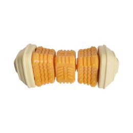 Bobby zabawka dla psa Onigiri - Żółta (dł. x szer. x wys.): 14,5 x 6,5 x 6,5 cm