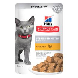 Hill's Science Plan Sterilised Kitten - Kurczak, 24 x 85 g