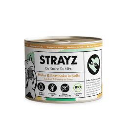 STRAYZ Bio Kot 6 x 200 g - Biokurczak i biopasternak w sosie