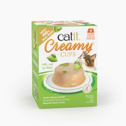 Catit Creamy Cups, 4 x 25 g - Kurczak z kiwi
