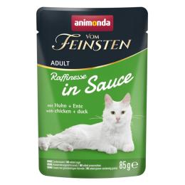 Korzystny pakiet animonda vom Feinsten Adult Raffinesse w sosie, 48 x 85 g - Kurczak i kaczka