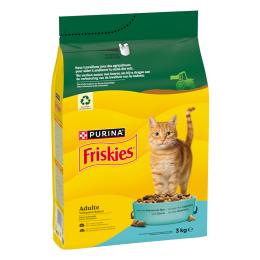 PURINA Friskies Adult Cat, z rybami morskimi i warzywami - 3 x 3 kg