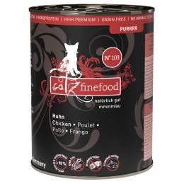 catz finefood Purrrr w puszkach, 6 x 400 g / 375 g - Kurczak