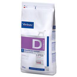 Virbac Veterinary HPM Pomoc dermatologiczna dla psów D1 - Opakowanie ekonomiczne: 2 x 12 kg