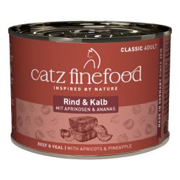catz finefood, 6 x 200 g - Wołowina z cielęciną