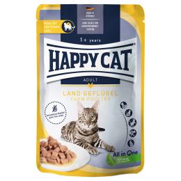 Korzystny pakiet Happy Cat Pouch Meat w sosie, 48 x 85 g - Drób