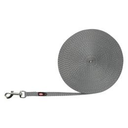 Trixie smycz linowa, bardzo lekka, grafitowa  - Dł. x szer.: 15 m x 10 mm