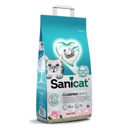 Sanicat Clumping White Rose żwirek zbrylający się - 2 x 8 l