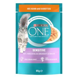 PURINA ONE Sensitive - Kurczak z marchwią, 13 x 85 g