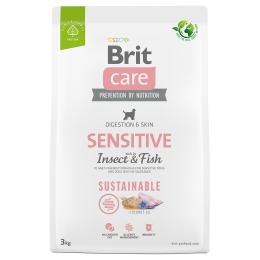 Brit Care Dog Sustainable Sensitive, ryba i insekty - 3 kg