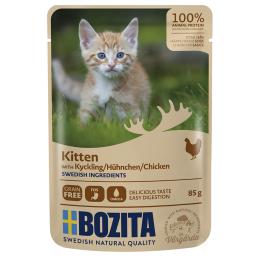Bozita Kitten kawałki w sosie, 12 x 85 g - Kurczak
