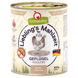 GranataPet Liebling's Mahlzeit, 6 x 800 g - Drób