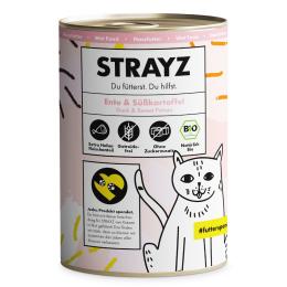STRAYZ BIO Cat, 6 x 400 g - Biokaczka i biobataty
