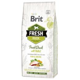 Brit Fresh Active Run & Work, kaczka z prosem - 2 x 12 kg